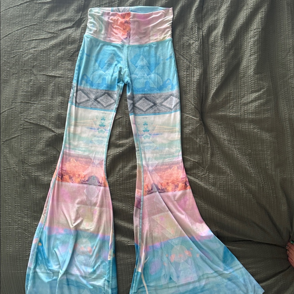 Teeki Tarot Magic Long Bell Bottom Flare Pants - Picture 5 of 9